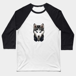 Millenial Husky Baseball T-Shirt